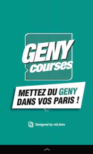 GENY courses - Le journal 3