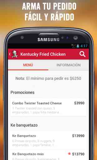 KFC DELIVERY CHILE 2