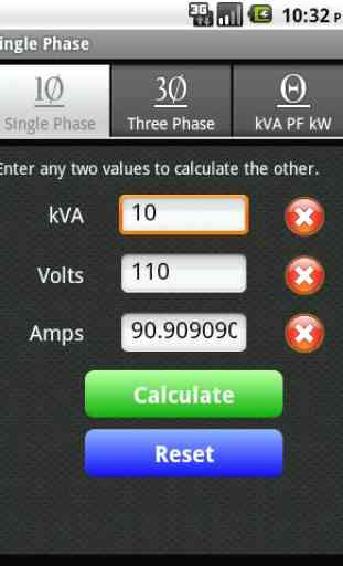 kVA Calculator 2