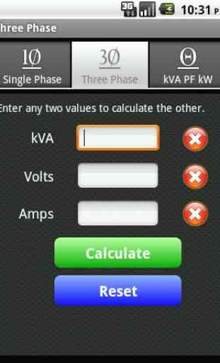kVA Calculator 3