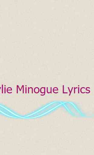 Kylie Minogue Lyrics 1