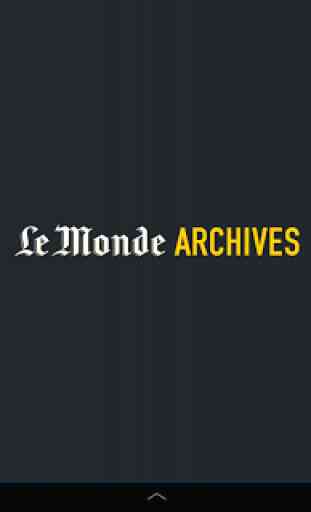 Le Monde Archives 1