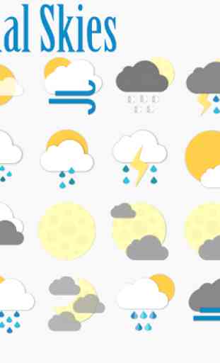 Material Skies Weather Icons 4