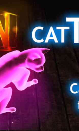 Neon Cat Tom Hologram 2