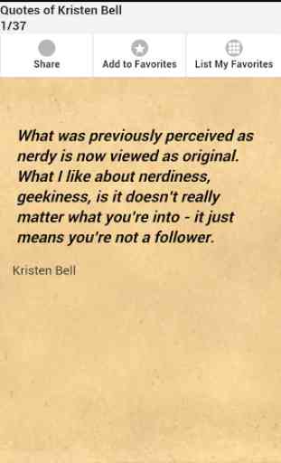 Quotes of Kristen Bell 1