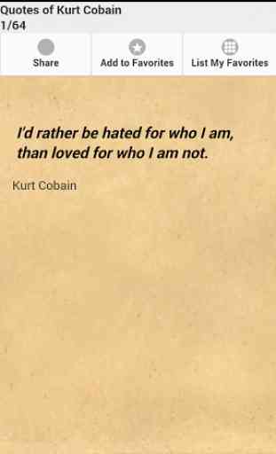 Quotes of Kurt Cobain 1