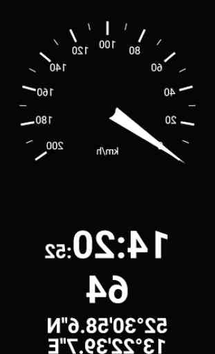 Tachometer km/h mit HUD 4