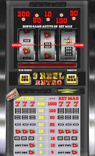 3 Reel Retro Slot Machine 2