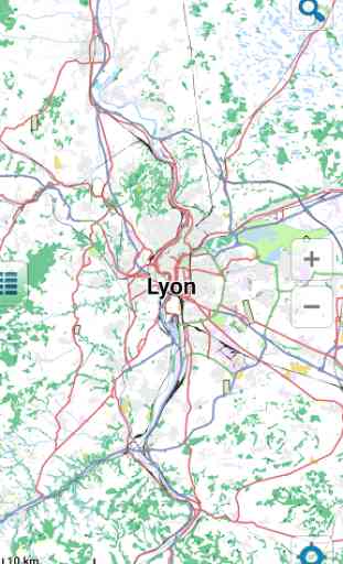Carte de Lyon hors-ligne 1