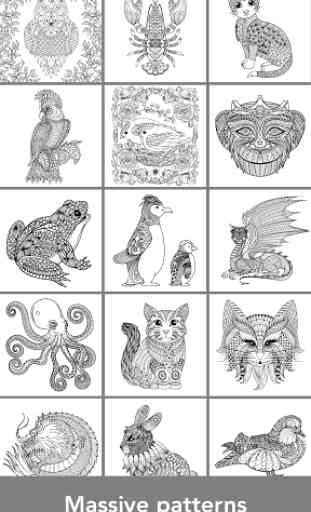 Coloring pages:Animals Mandala 1