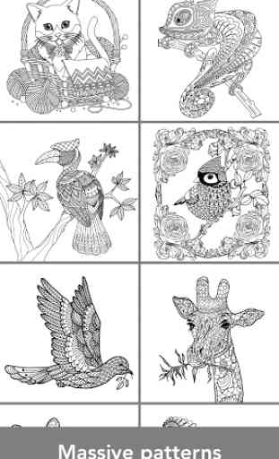 Coloring pages:Animals Mandala 2