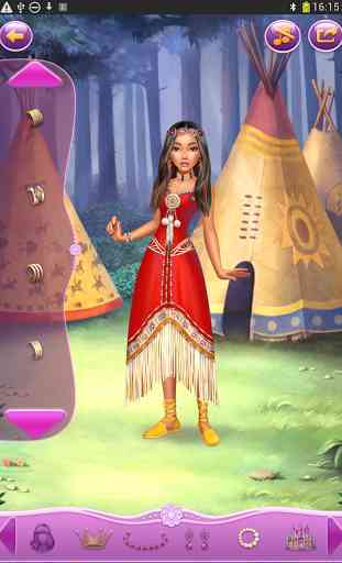 Dress up Princess Pocahontas 1
