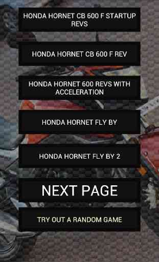 Engine sounds of Hornet 1
