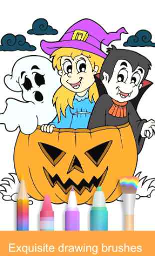 Halloween Coloring Game 1