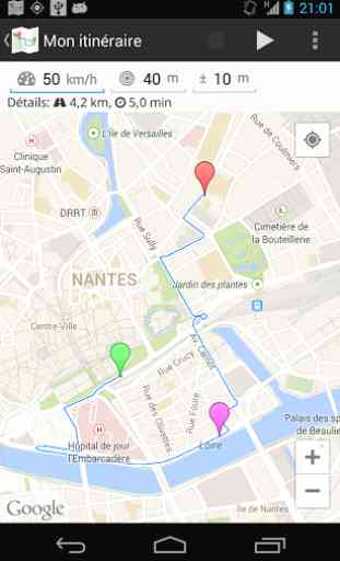 Lockito – Fake GPS itinerary 2