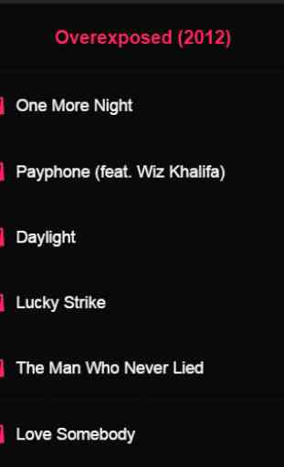 Maroon 5 Lyrics Hits 4