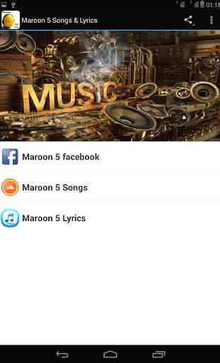 Maroon 5 Songs & Lyrics 1