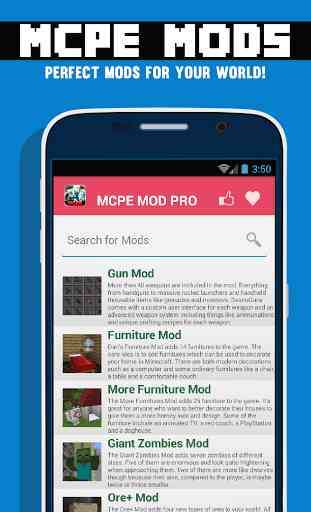 Mods pour MCPE - PRO 1