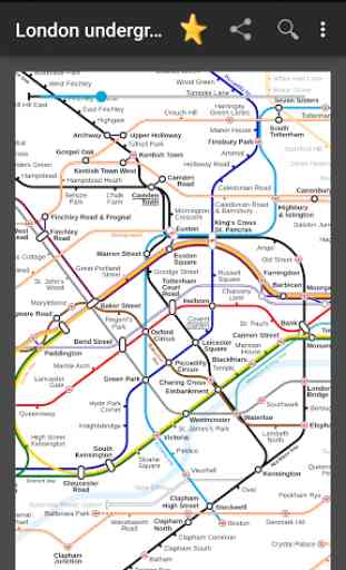 Plan du métro de Londres 1