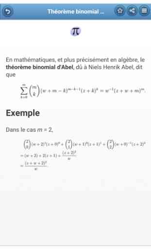 théorèmes mathématiques 3