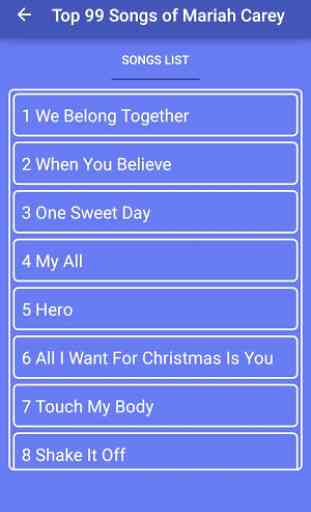 Top 99 Songs of Mariah Carey 2