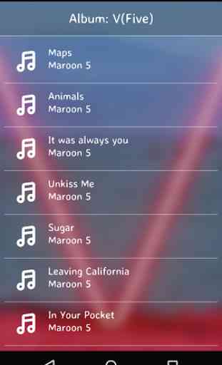 V(Five) - Maroon 5 Lyrics 2