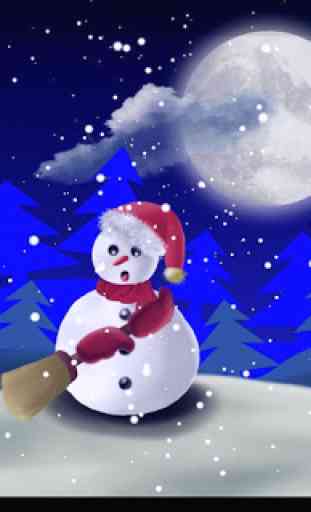 Bonhomme de neige de Noël LWP 4