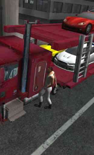Car transporter 3D truck sim 1