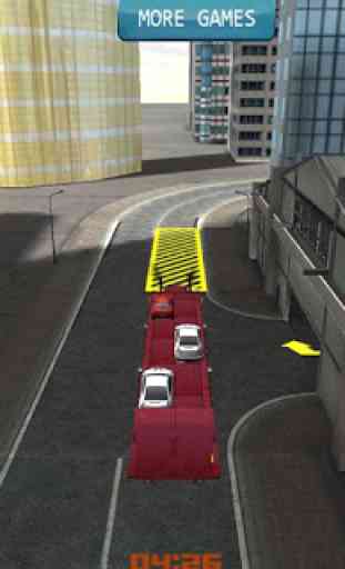 Car transporter 3D truck sim 2
