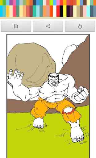 Coloring Pages of Hulk Hero 1