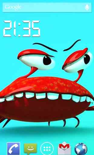 Drôle M. Crab Live Wallpaper 1