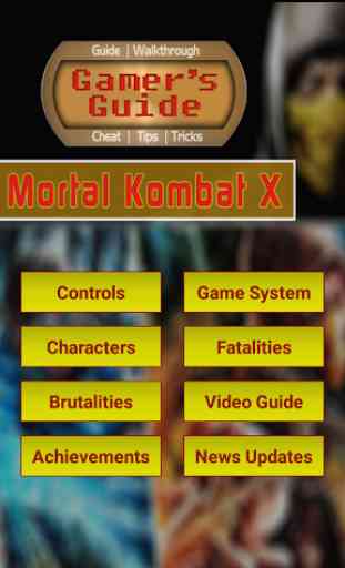Guide for Mortal Kombat X 1