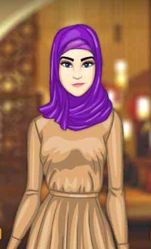Hijab habillage et maquillage 4