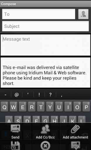 Iridium Mail & Web 3