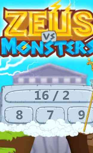 Jeux de maths Zeus vs monstres 1