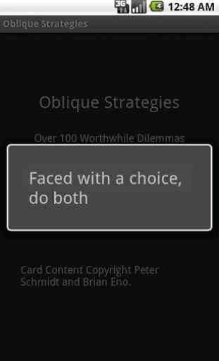 Oblique Strategies 3
