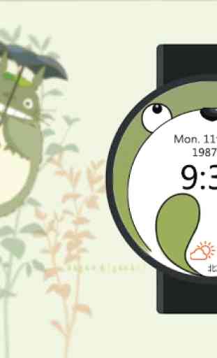 Totoro Watch Face for Wear 3
