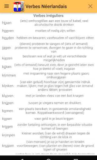 Verbes Néerlandais 4