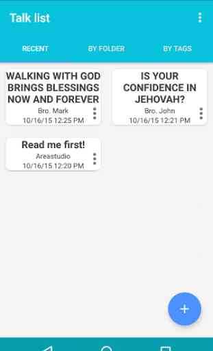 Bible Talks Notes Demo 1