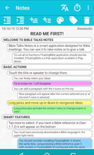 Bible Talks Notes Demo 2