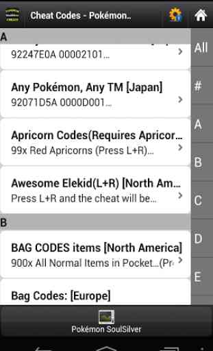 Cheat Codes Pokémon SoulSilver 3