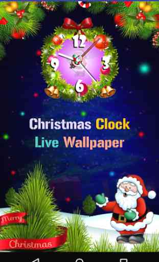 Christmas Clock live wallpaper: Jesus Clock LWP 1