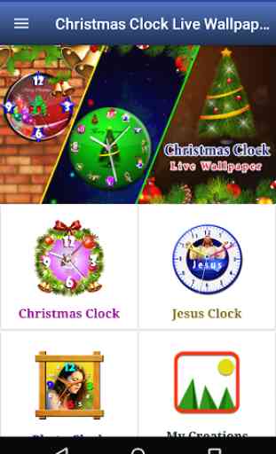 Christmas Clock live wallpaper: Jesus Clock LWP 2
