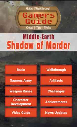 Guide for Shadow of Mordor 1
