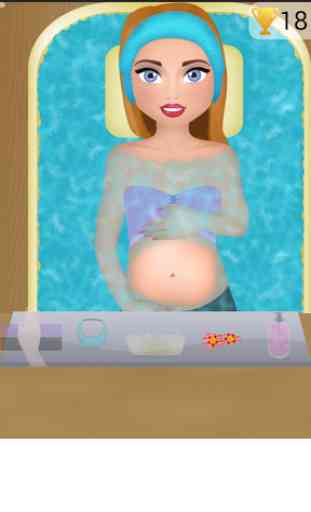 la grossesse baignoire bébé 1