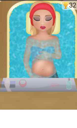 la grossesse baignoire bébé 3