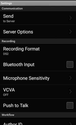 Olympus Dictation for Android 3