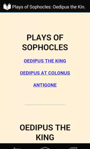 Plays of Sophocles 1