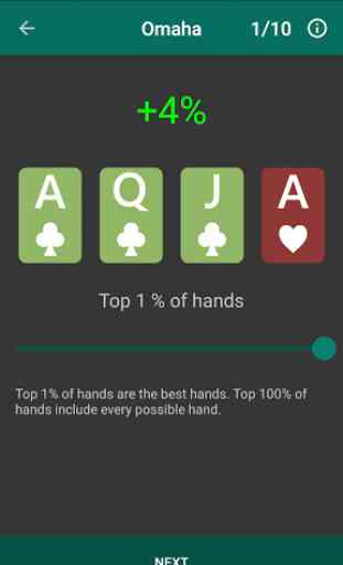 Poker Omaha Hand Trainer 4