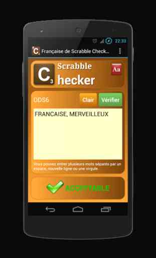 Scrabble Checker Français 1